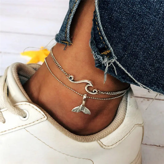 Whale Tail Anklet