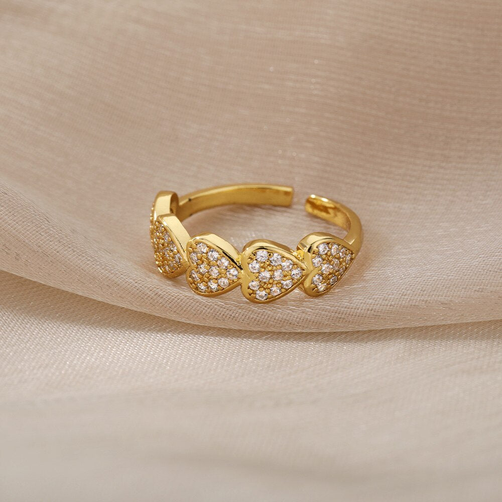 Small Hearts Ring