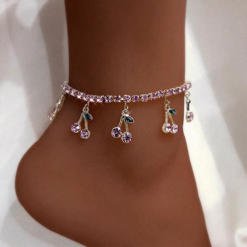 Crystal Fruit Anklets