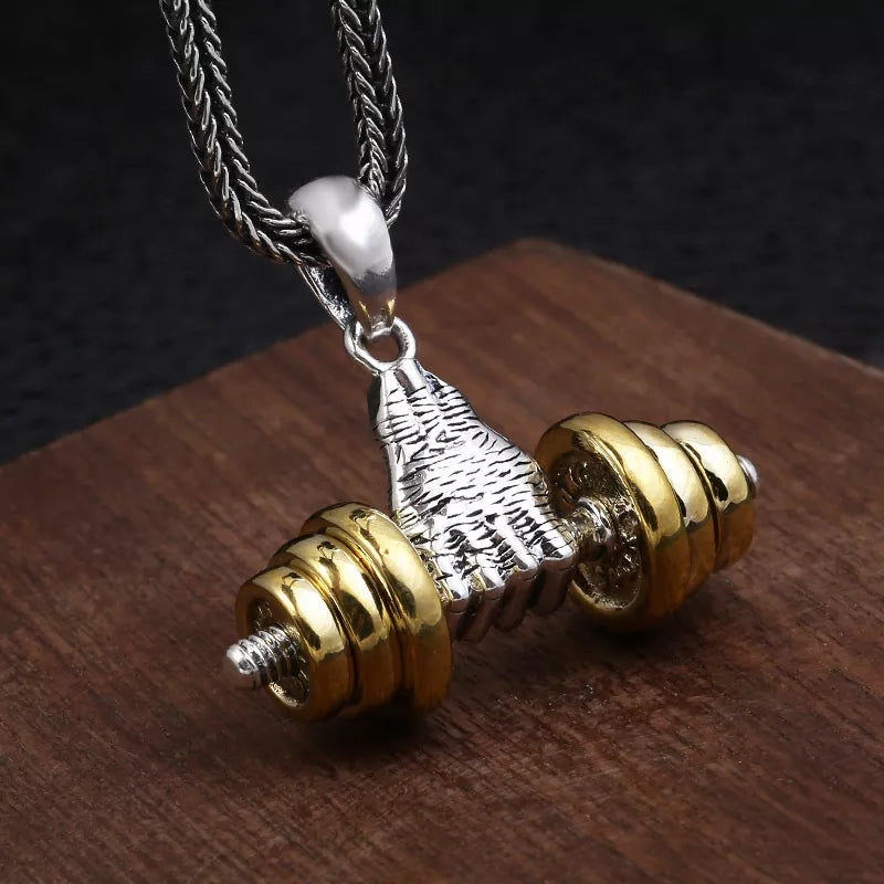 Dumbbell Necklace