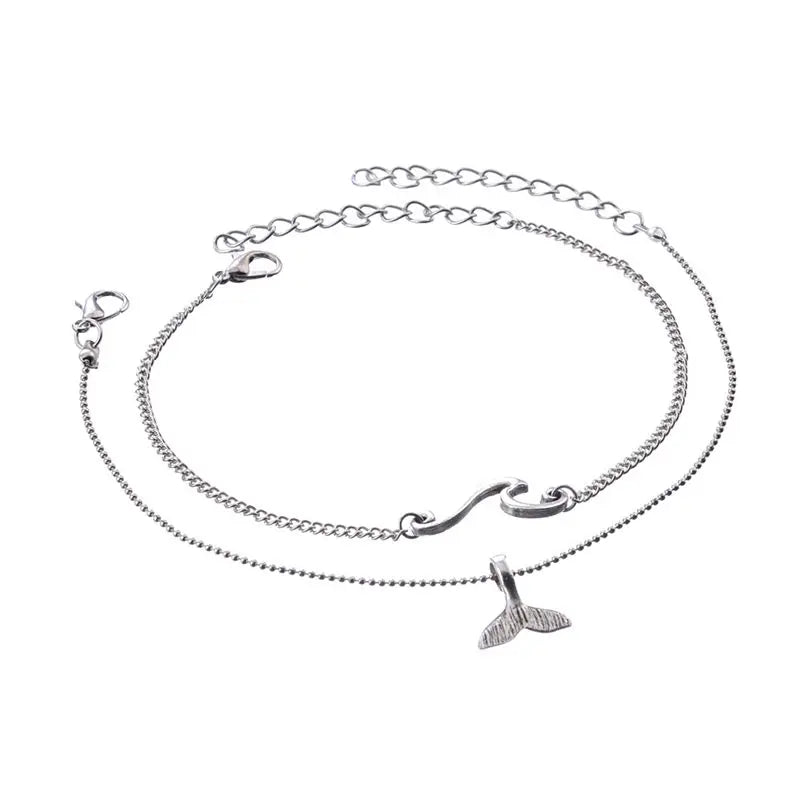 Whale Tail Anklet