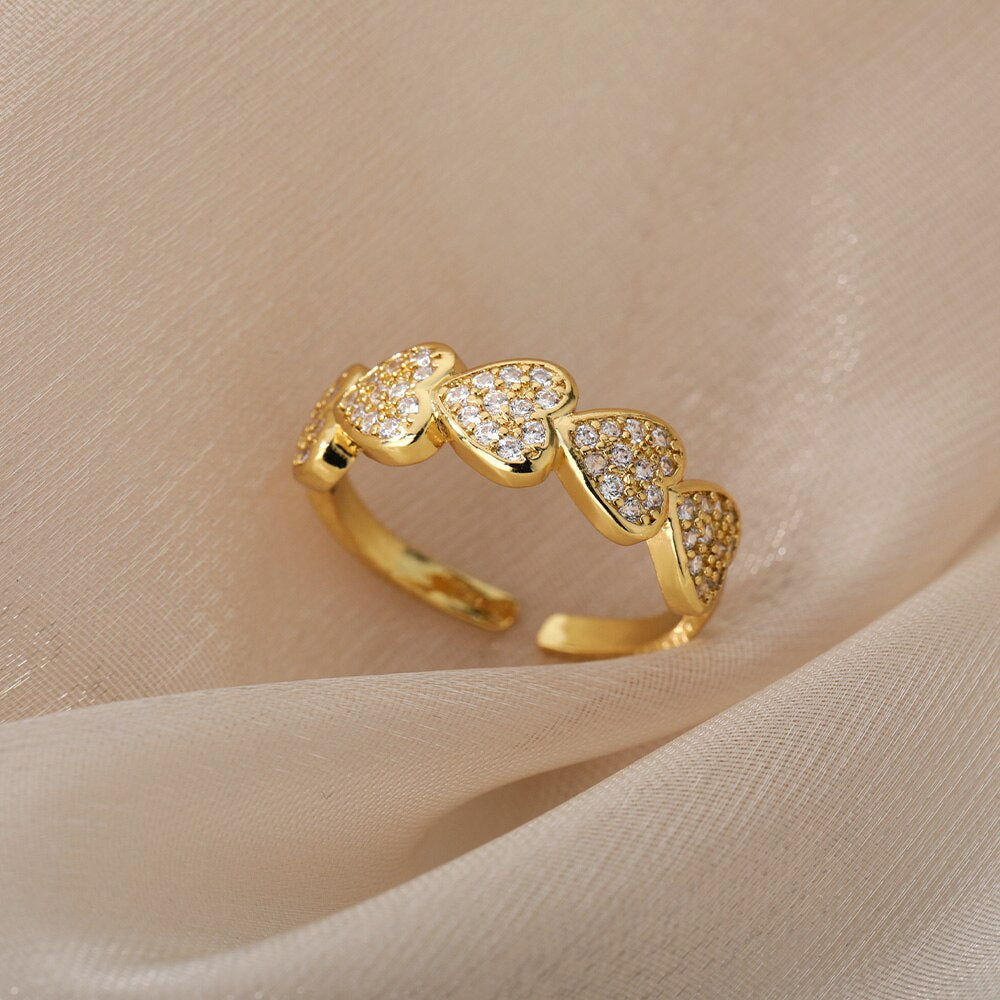 Small Hearts Ring