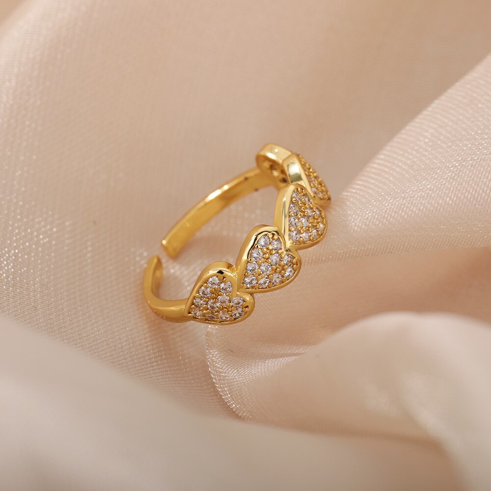 Small Hearts Ring