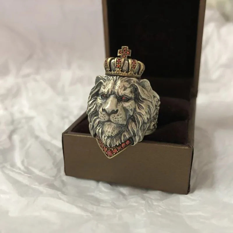 Lion Crown Ring