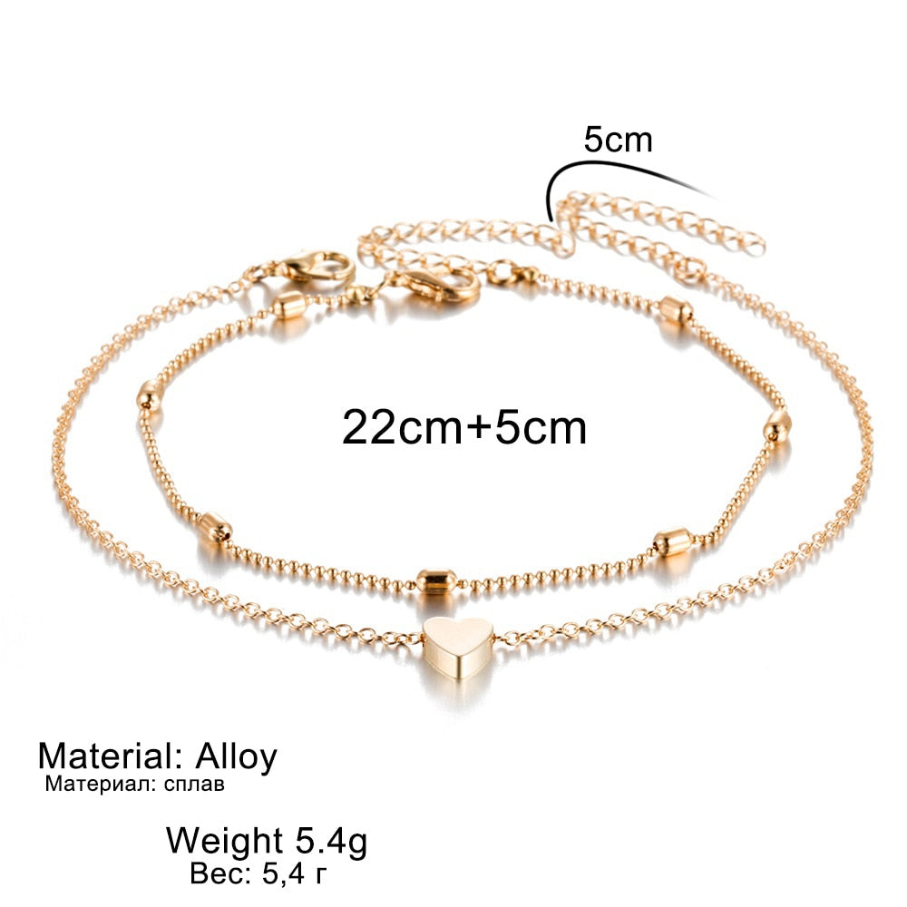 Soft Heart Anklet