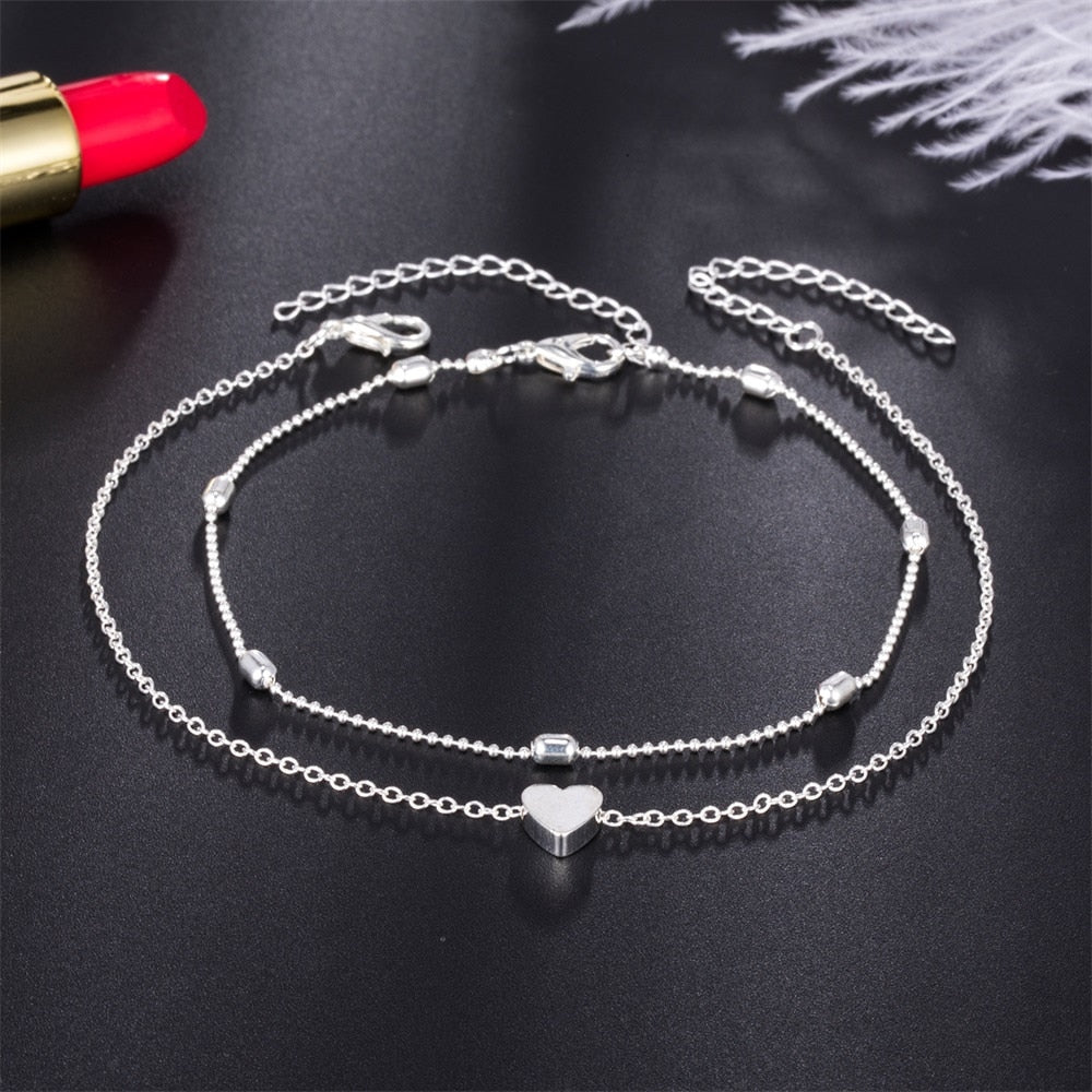 Soft Heart Anklet