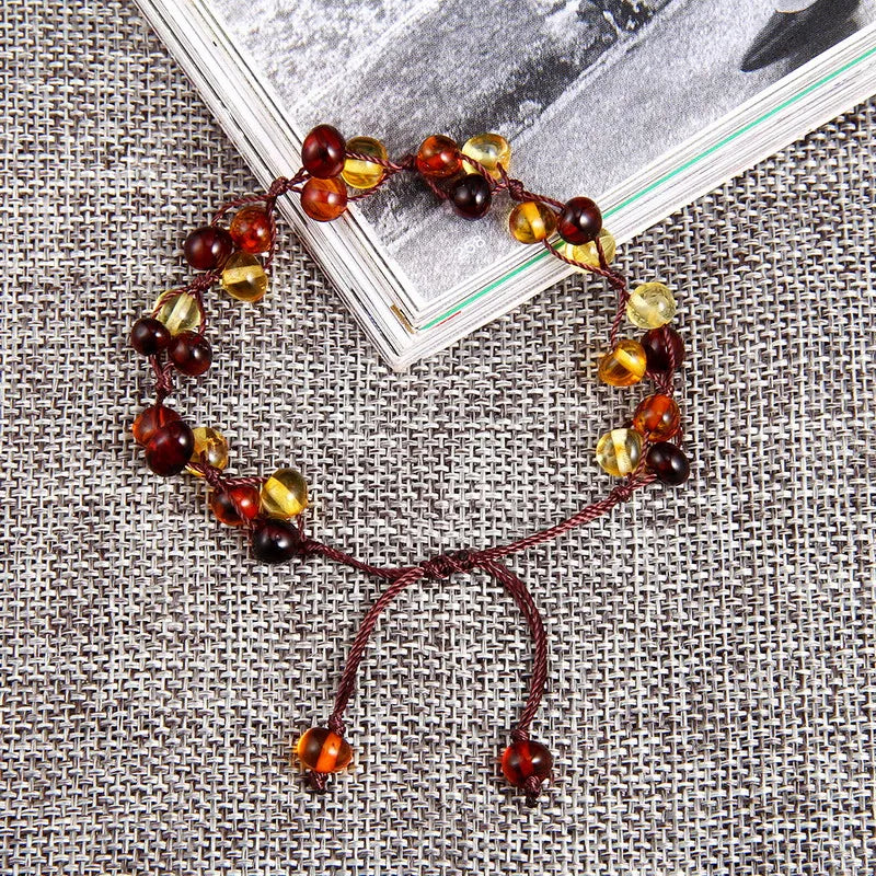 Amber Anklet