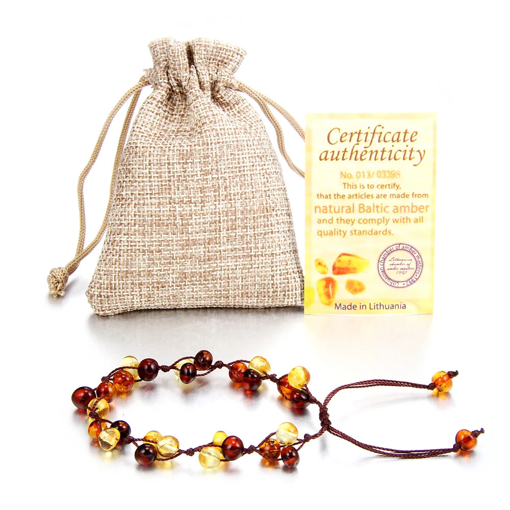 Amber Anklet