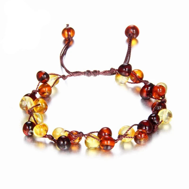 Amber Anklet