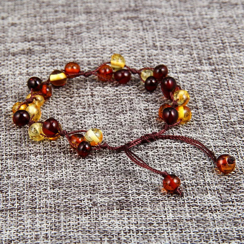 Amber Anklet