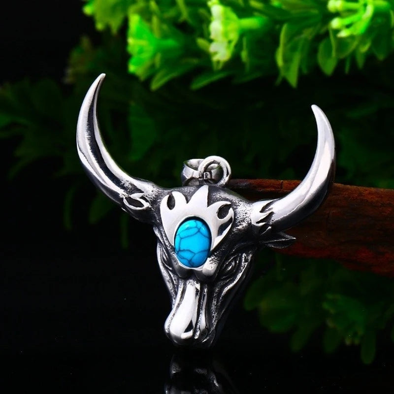 Nordic Bull Head Necklace