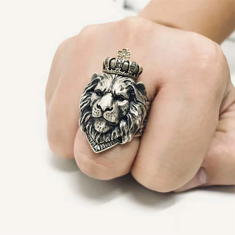 Lion Crown Ring