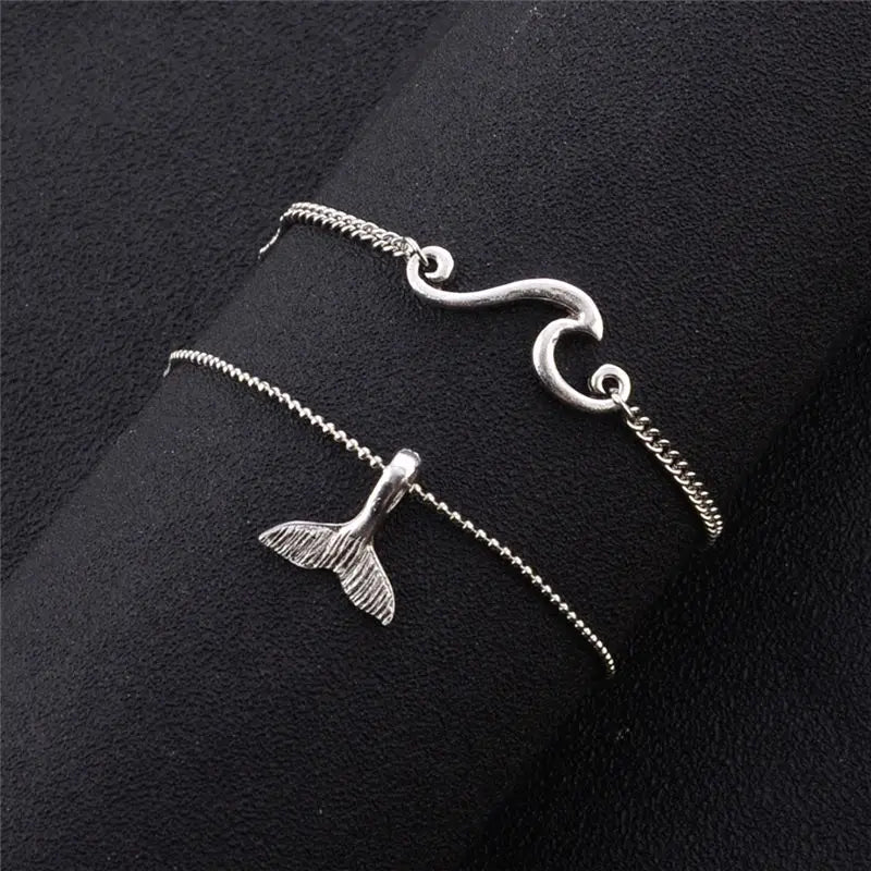 Whale Tail Anklet