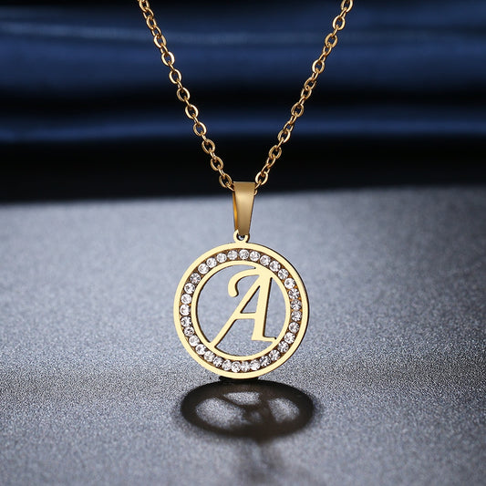 Sparkling letter Necklace