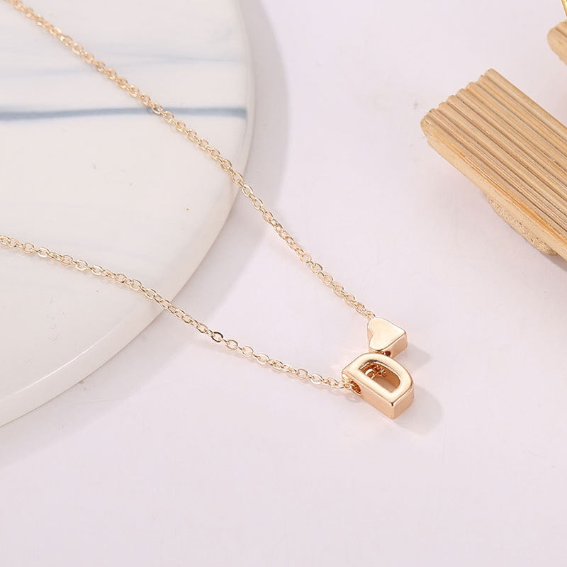 Heart Letter Necklace