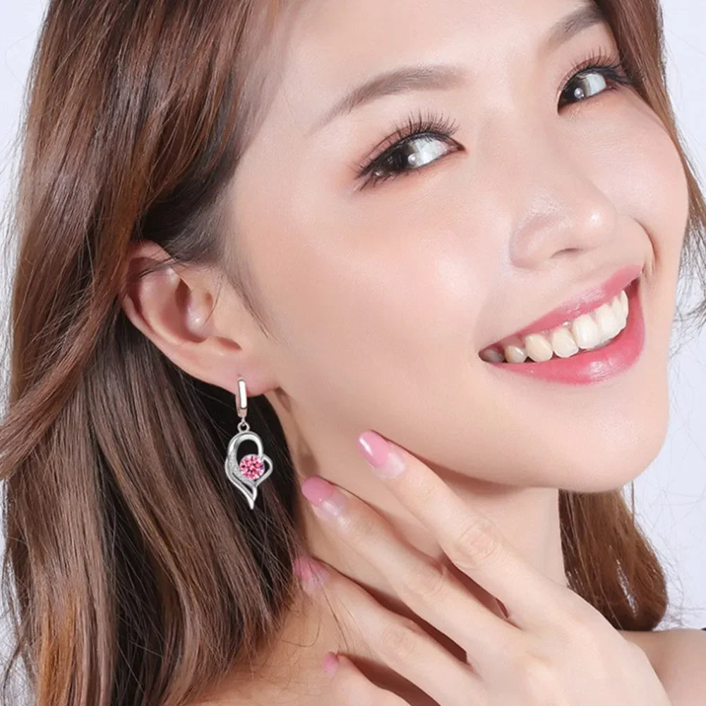 Rose Heart Earring