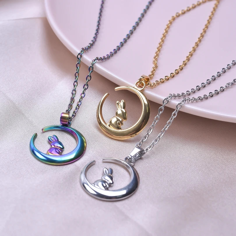 Rabbit Moon Pendant