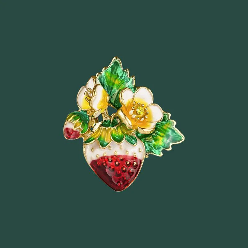 Strawberry Brooch