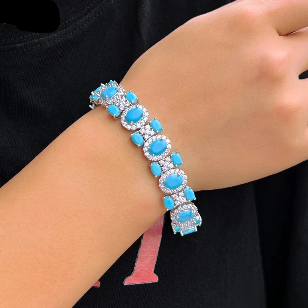 Blue Turquoise  Bracelet