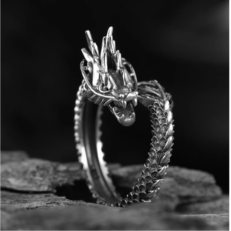 Dragon Face Ring