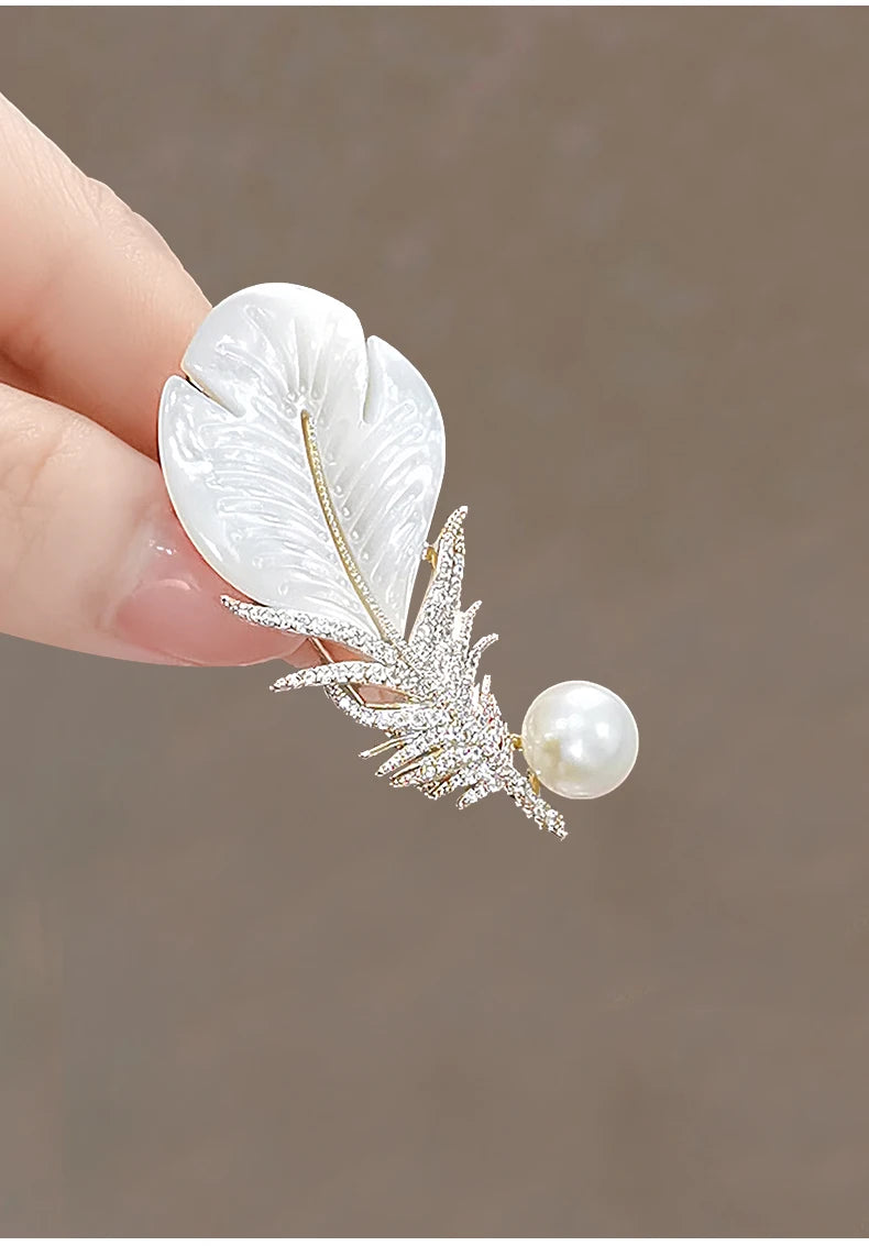 Feather Brooch