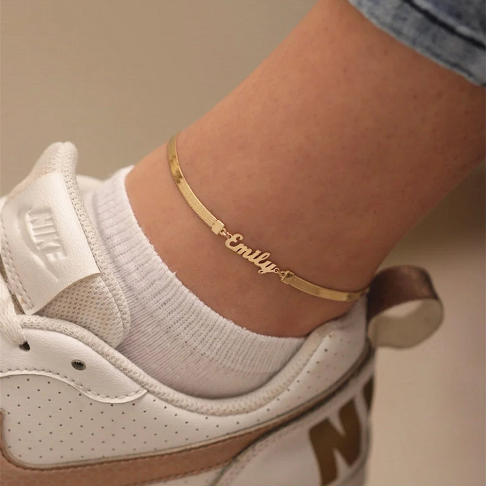 Custom Name Anklets