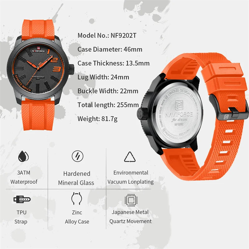 Orange Wristwatch