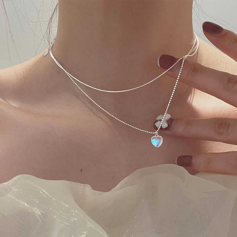 Sky Heart Necklace