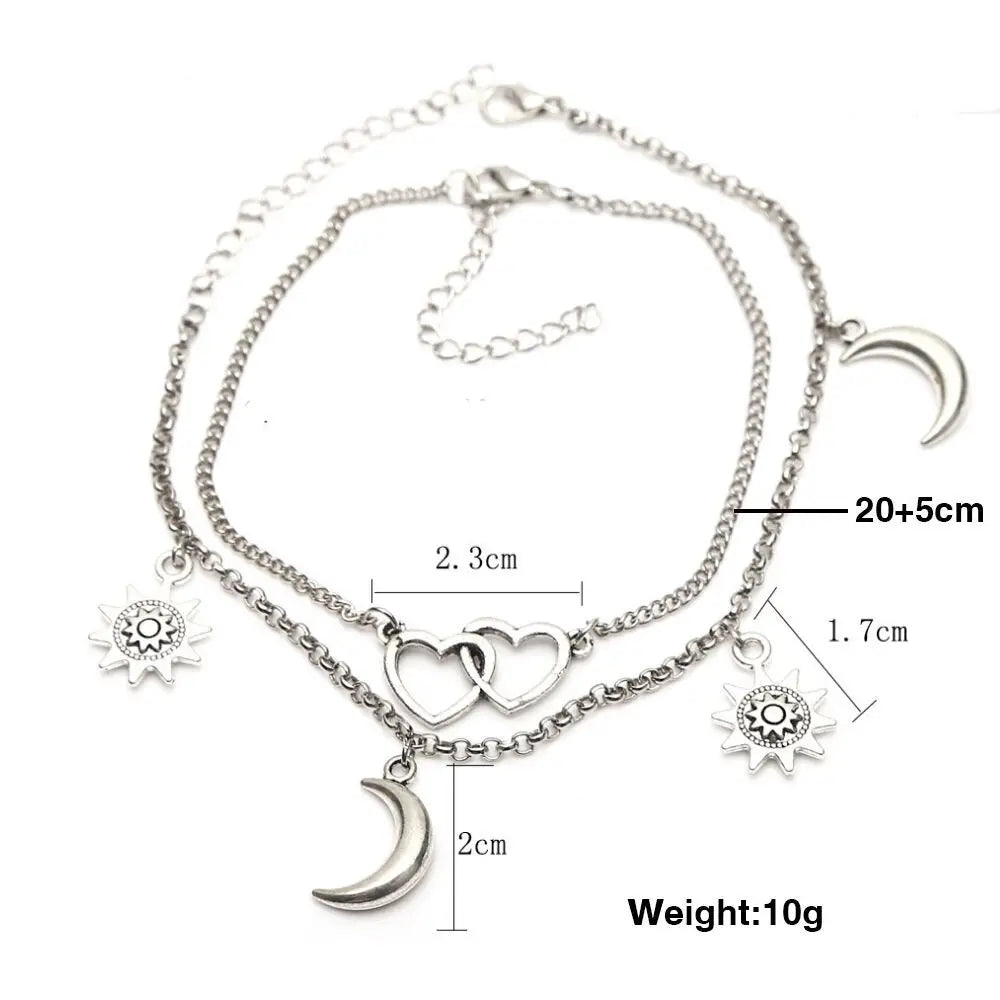 Anklet Chain Heart