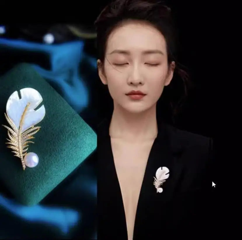 Feather Brooch