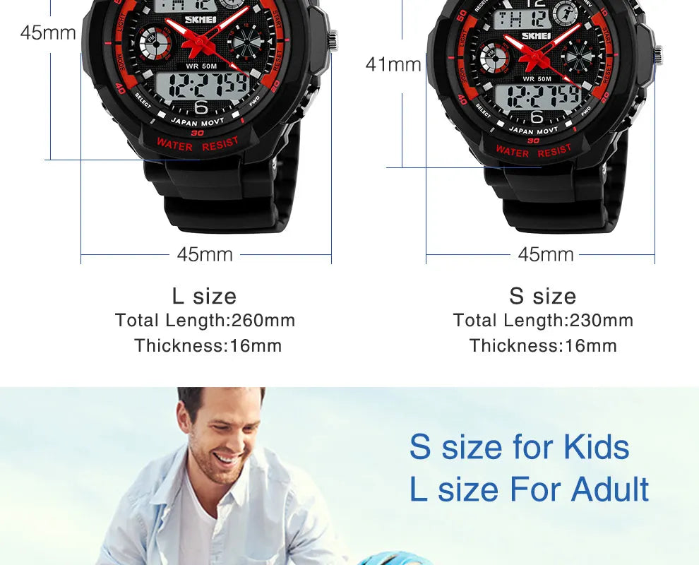 Shockproof Waterproof Watch  Digital Boy