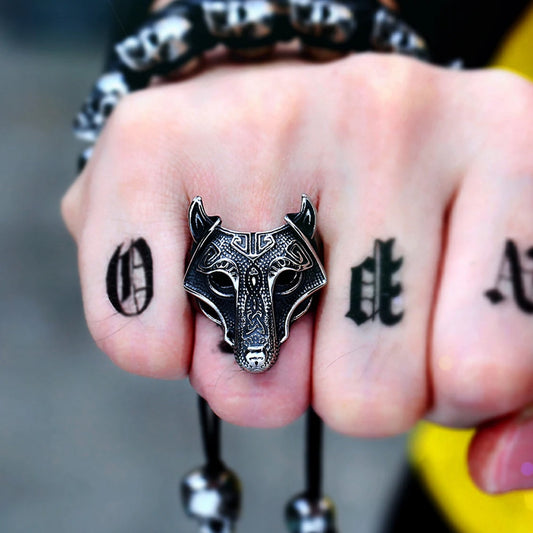 Viking Wolf Ring