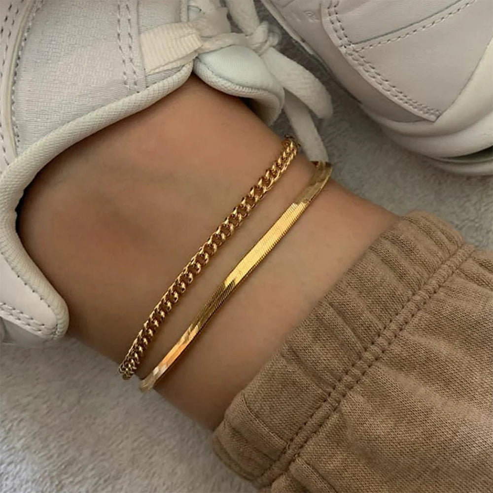 Gold Snake Anklet