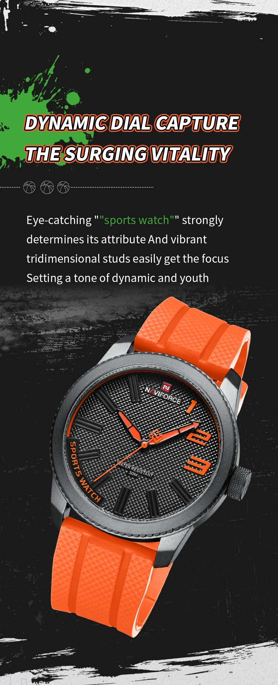 Orange Wristwatch