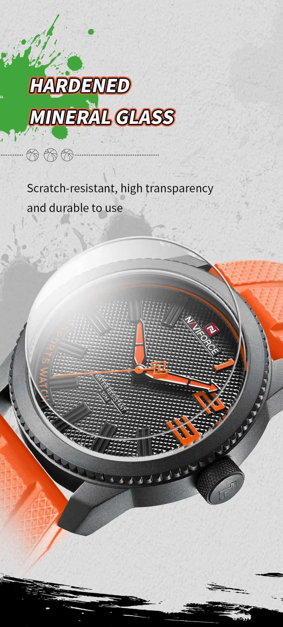 Orange Wristwatch