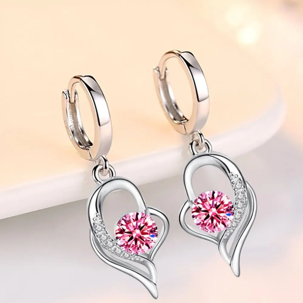 Rose Heart Earring