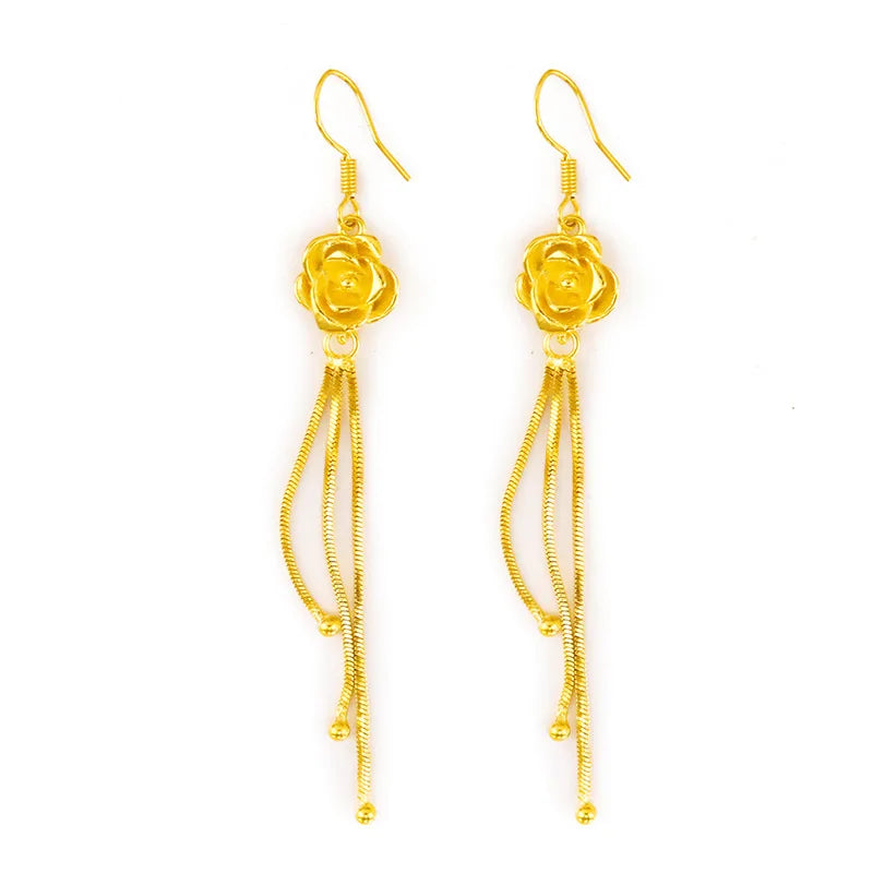 Golden Rose Earring