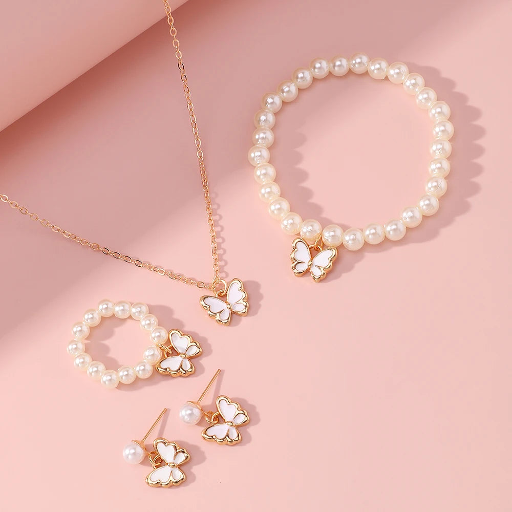 Butterfly Pearl Set