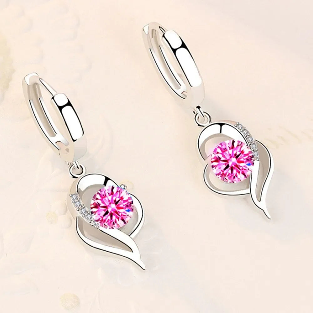 Rose Heart Earring