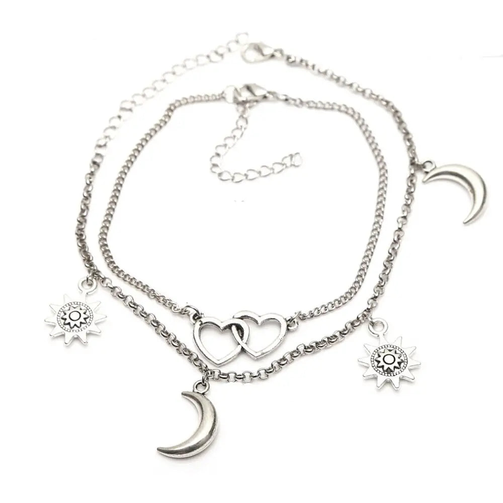 Anklet Chain Heart