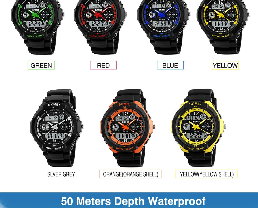 Shockproof Waterproof Watch  Digital Boy