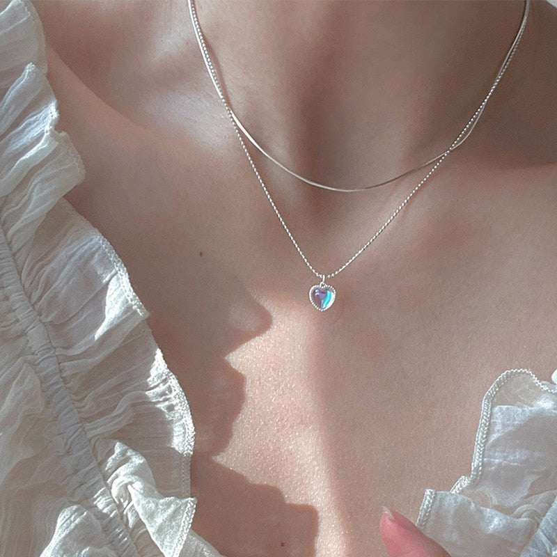 Sky Heart Necklace