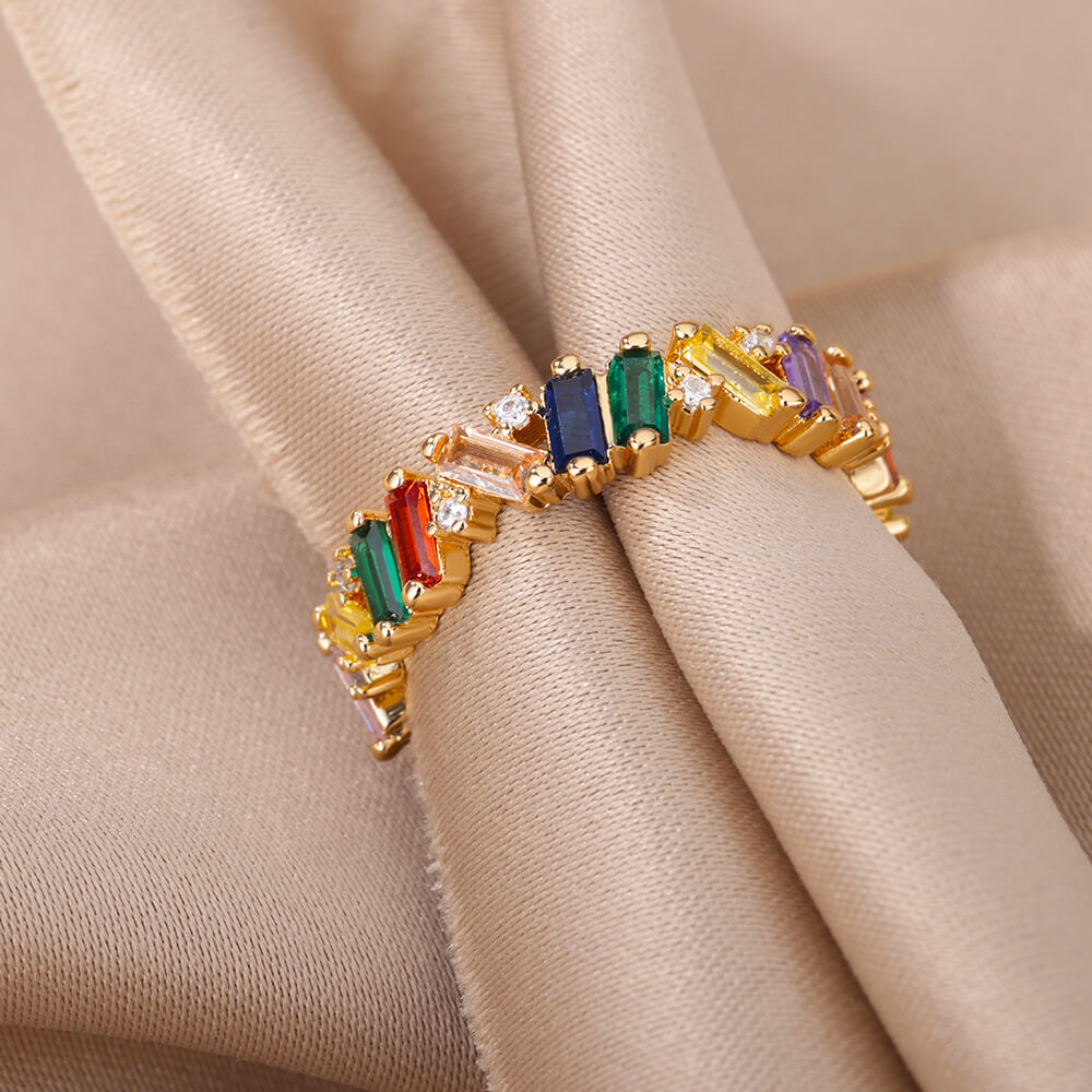 Rainbow Gem Ring