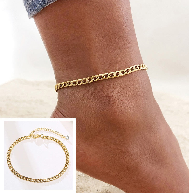 Golden Snake Anklet