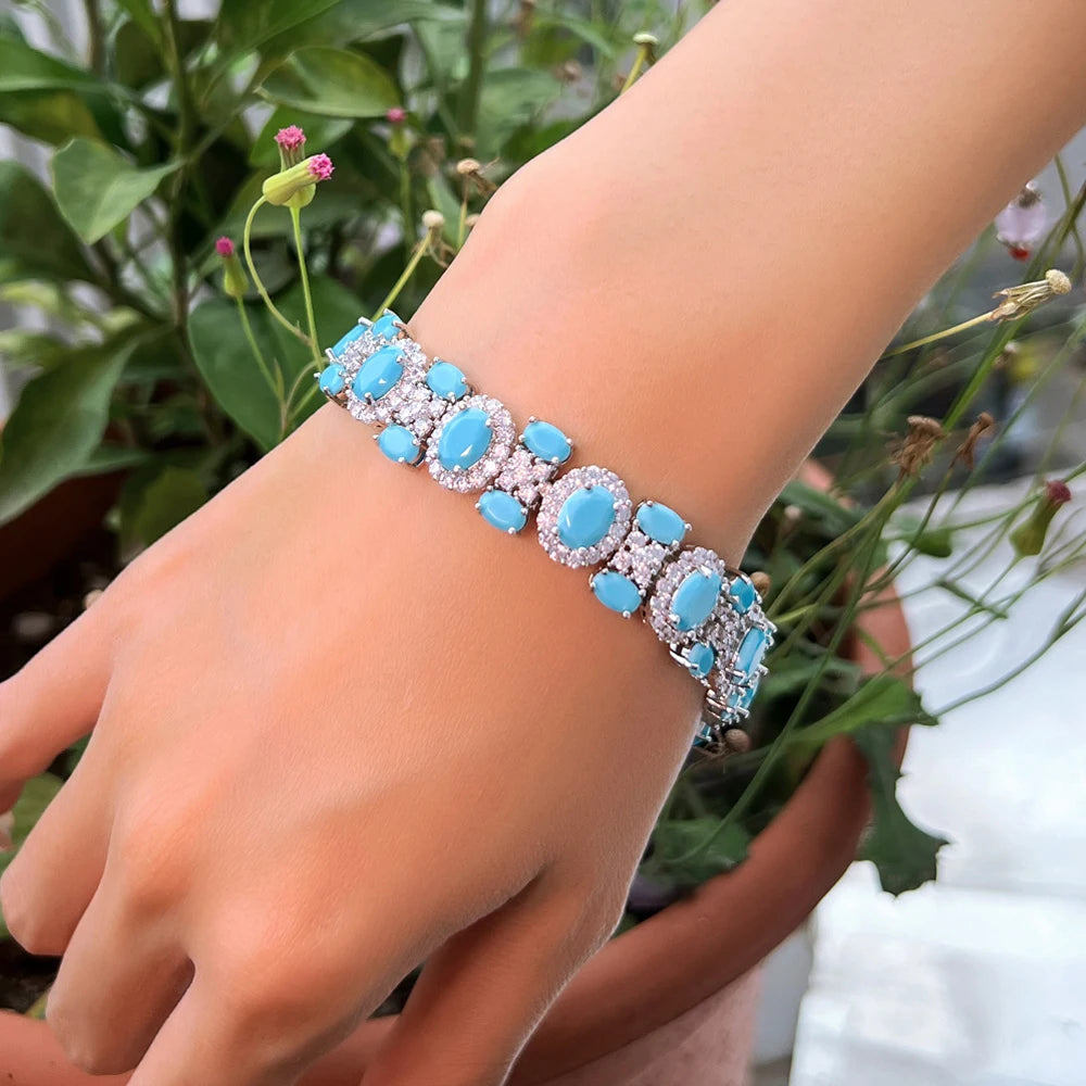 Blue Turquoise  Bracelet