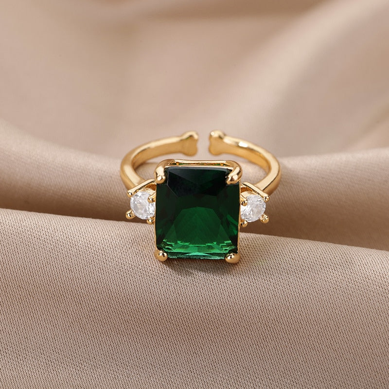 Green Stone Ring