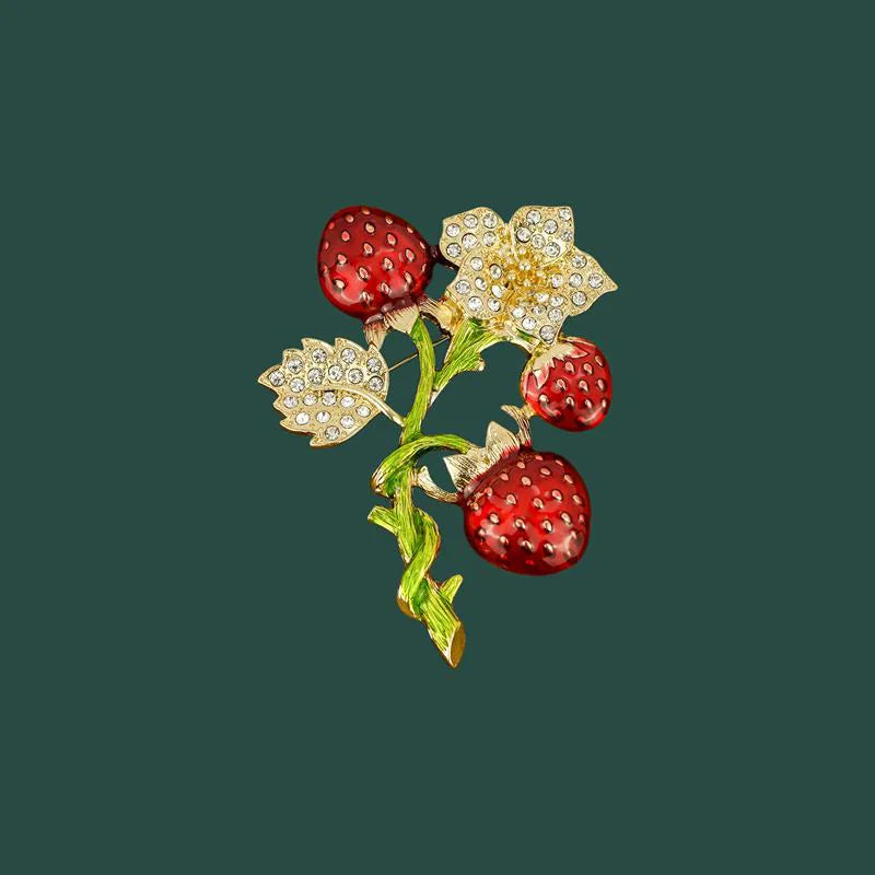 Strawberry Brooch