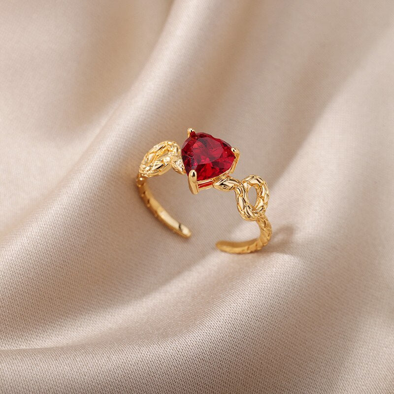 Red Heart Ring