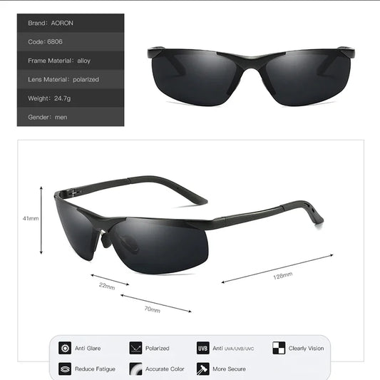 Semi-Rimless Sunglasses