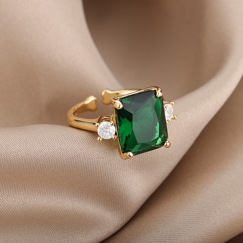 Green Stone Ring